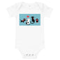 Light Soft Baby Bodysuit - 4 Cats in Love