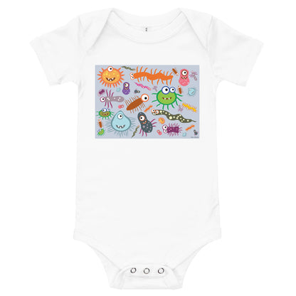 Light Soft Baby Bodysuit - Very Very Funny Monsters