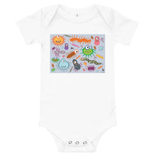 Load image into Gallery viewer, Light Soft Baby Bodysuit - Very Very Funny Monsters
