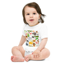 Load image into Gallery viewer, Light Soft Baby Bodysuit - You Animals!
