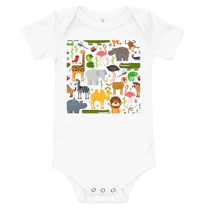 Light Soft Baby Bodysuit - You Animals!