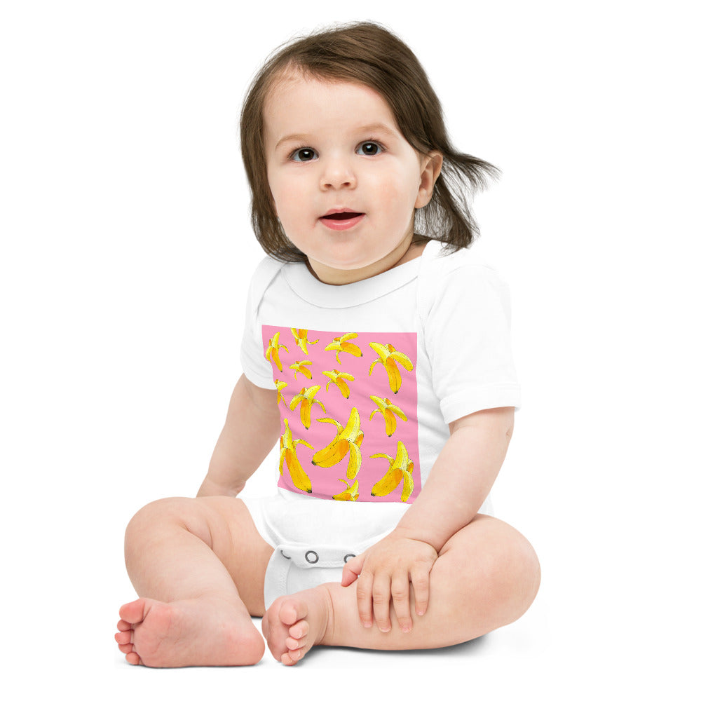 Light Soft Baby Bodysuit - Bananas