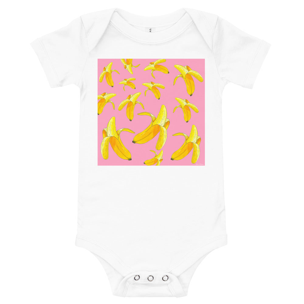 Light Soft Baby Bodysuit - Bananas