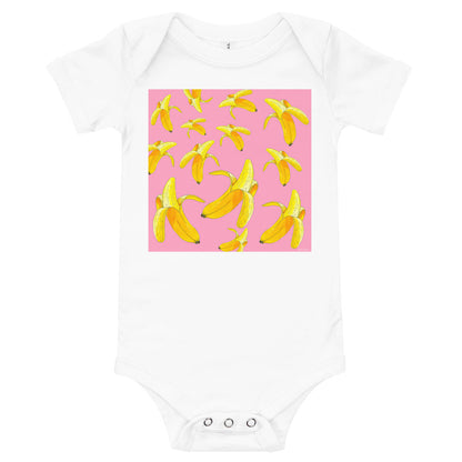 Light Soft Baby Bodysuit - Bananas
