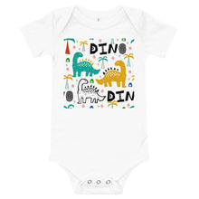 Load image into Gallery viewer, Light Soft Baby Bodysuit - Dinosaur Party
