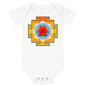 Light Soft Baby Bodysuit - Red & Yellow Yantra