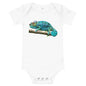 Light Soft Baby Bodysuit - Turquoise Chameleon