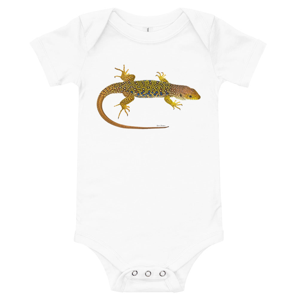 Light Soft Baby Bodysuit - Lizard