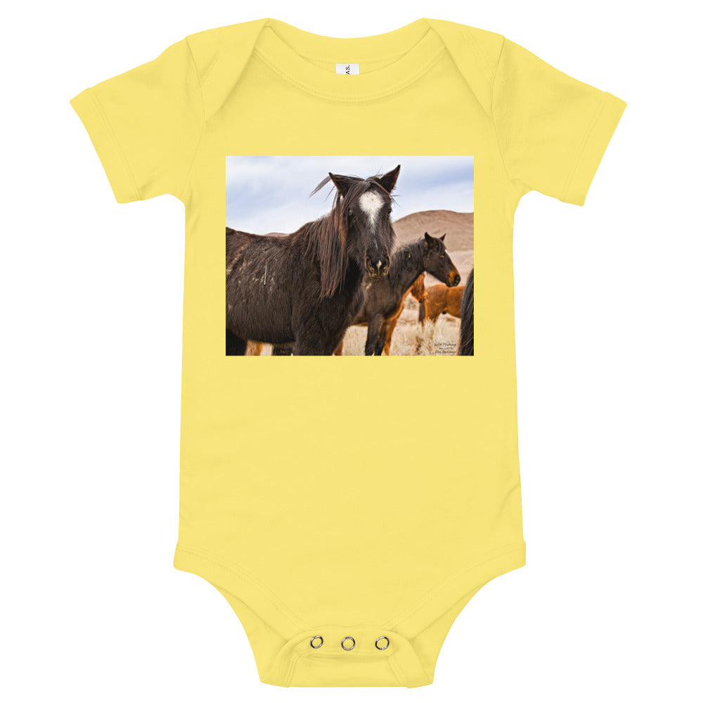 Light Soft Baby Bodysuit - Wild Mustangs