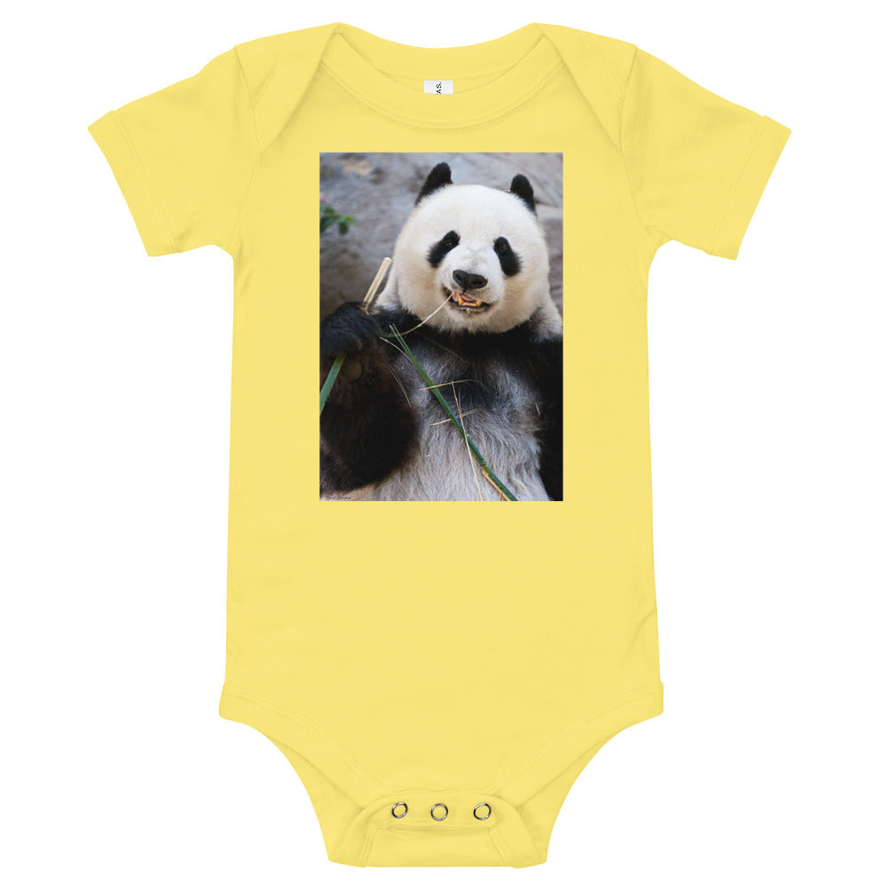 Light Soft Baby Bodysuit - Happy Panda