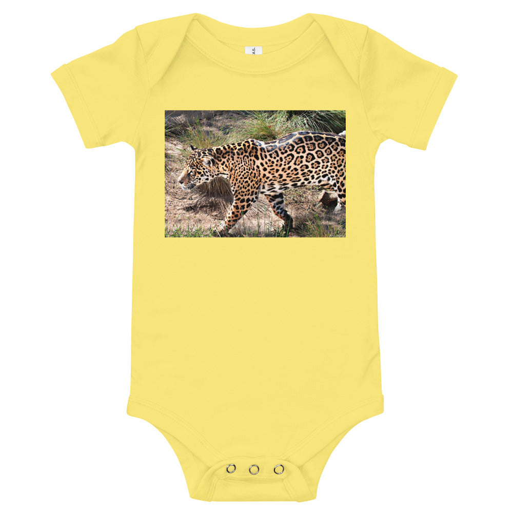 Light Soft Baby Bodysuit - Young Leopard