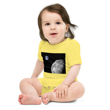 Load image into Gallery viewer, Light Soft Baby Bodysuit - NASA Photo: Earth &amp; Moon
