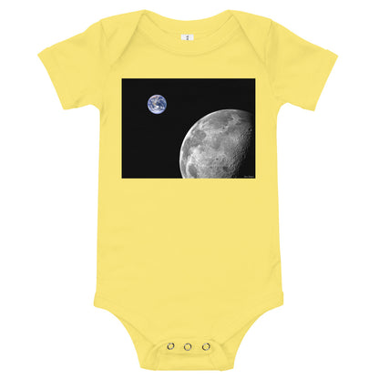 Light Soft Baby Bodysuit - NASA Photo: Earth & Moon