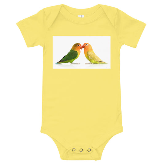 Light Soft Baby Bodysuit - Love Birds