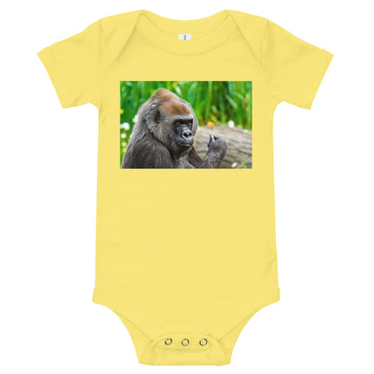 Light Soft Baby Bodysuit - Young Gorilla