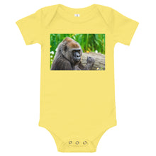 Load image into Gallery viewer, Light Soft Baby Bodysuit - Young Gorilla
