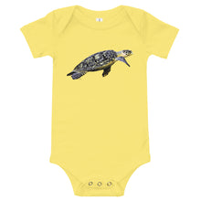Load image into Gallery viewer, Light Soft Baby Bodysuit - Flatback Sea Turtle
