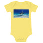 Light Soft Baby Bodysuit - Swim'n with Hammerheads