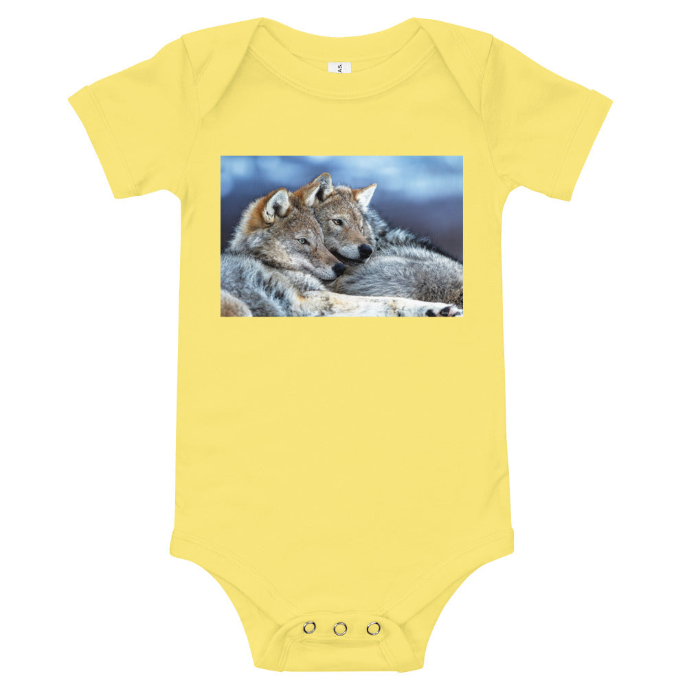 Light Soft Baby Bodysuit - Wolves Chill'n