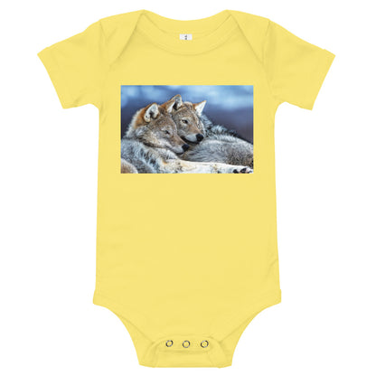Light Soft Baby Bodysuit - Wolves Chill'n