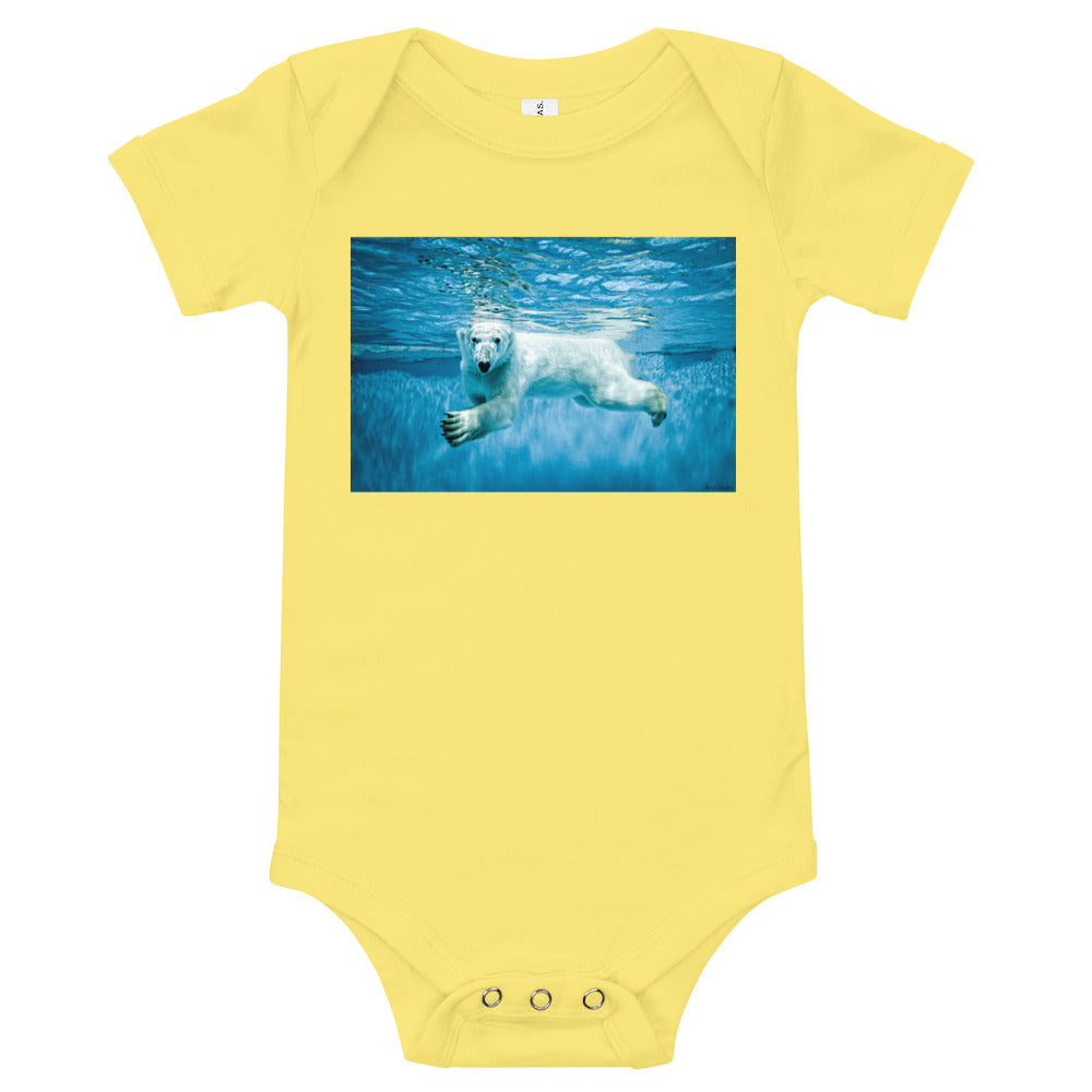 Light Soft Baby Bodysuit - Polar Paddle