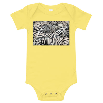 Light Soft Baby Bodysuit - Sharp Dressed Zebras