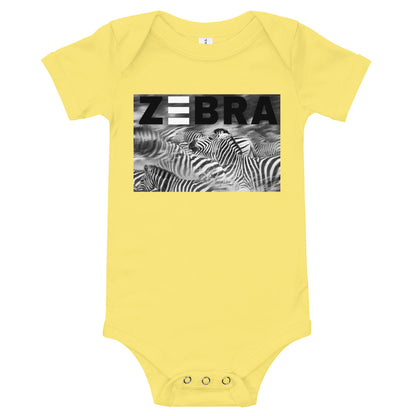 Light Soft Baby Bodysuit - Zebra Blur