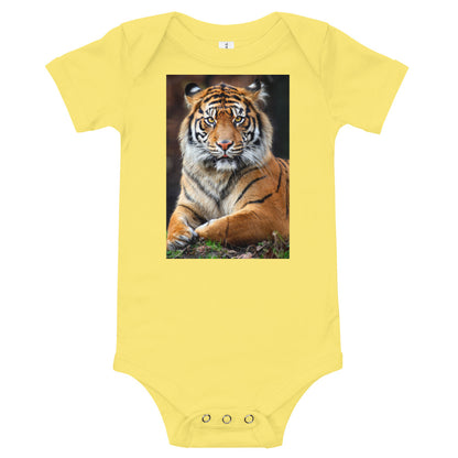Light Soft Baby Bodysuit - Big Cat