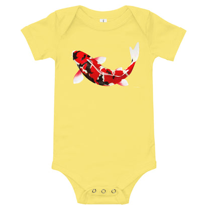 Light Soft Baby Bodysuit - Koi