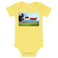 Light Soft Baby Bodysuit - Cow & Super Dog