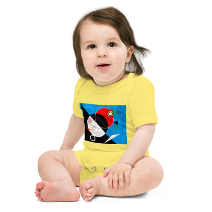 Light Soft Baby Bodysuit - Abstract Orbits