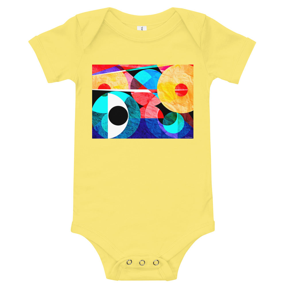 Light Soft Baby Bodysuit - Abstract Red Eye