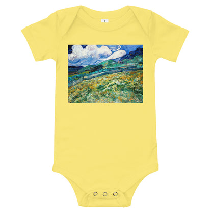 Light Soft Baby Bodysuit - van Gogh: Mountainous Fields Behind St. Paul's Hospital