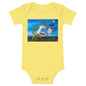 Light Soft Baby Bodysuit - Dali Rabbit