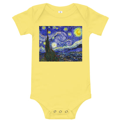 Light Soft Baby Bodysuit - van Gogh: Starry Night