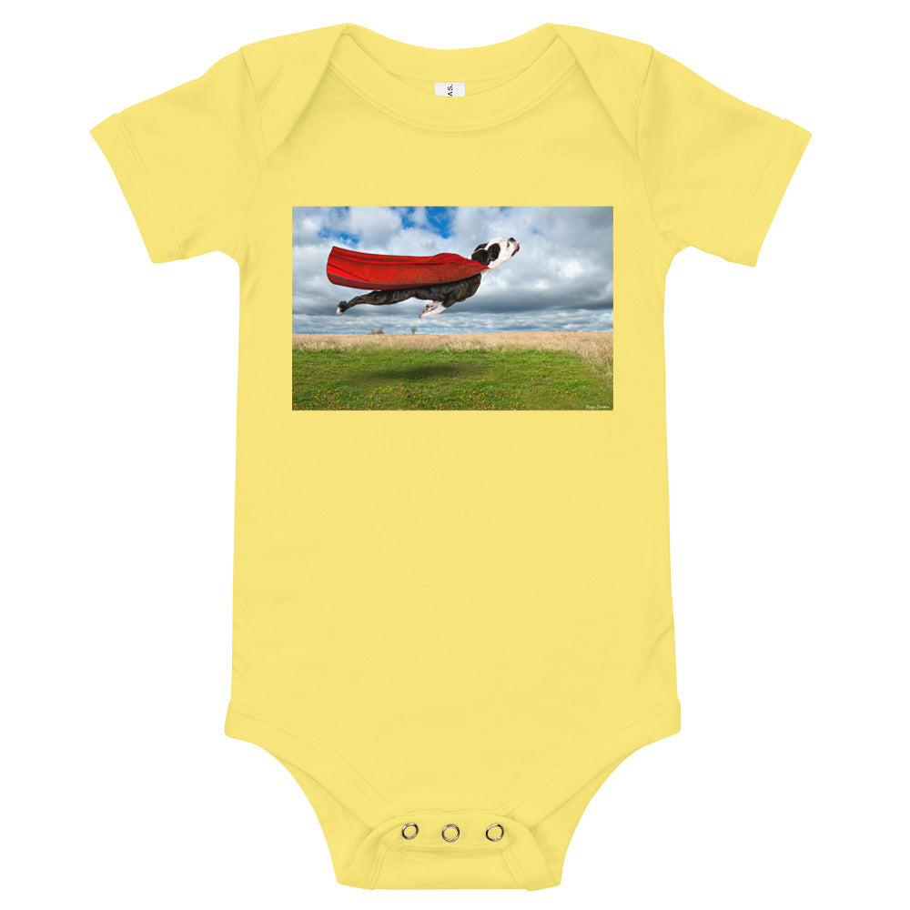 Light Soft Baby Bodysuit - Super Dog