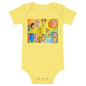 Light Soft Baby Bodysuit - Funny Faces