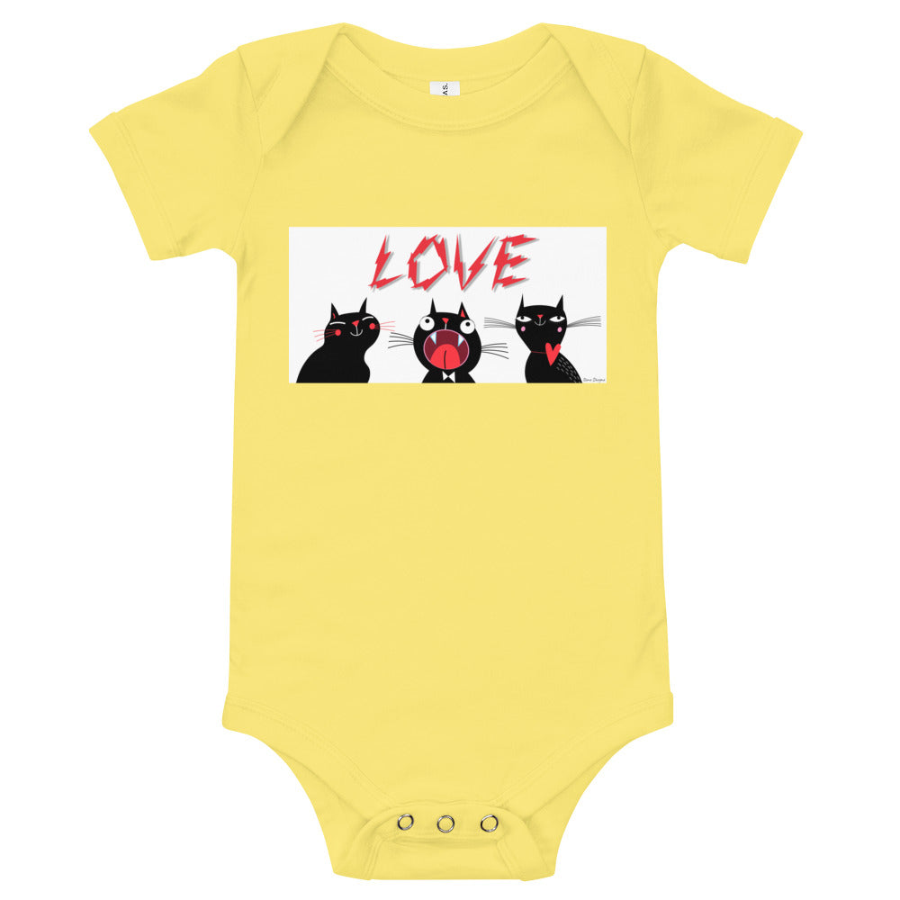 Light Soft Baby Bodysuit - Electric Love