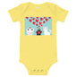 Light Soft Baby Bodysuit - Love Cats