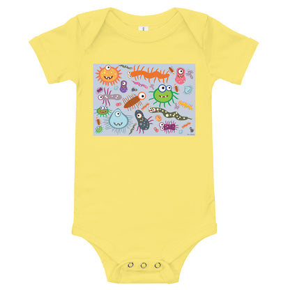 Light Soft Baby Bodysuit - Very Very Funny Monsters