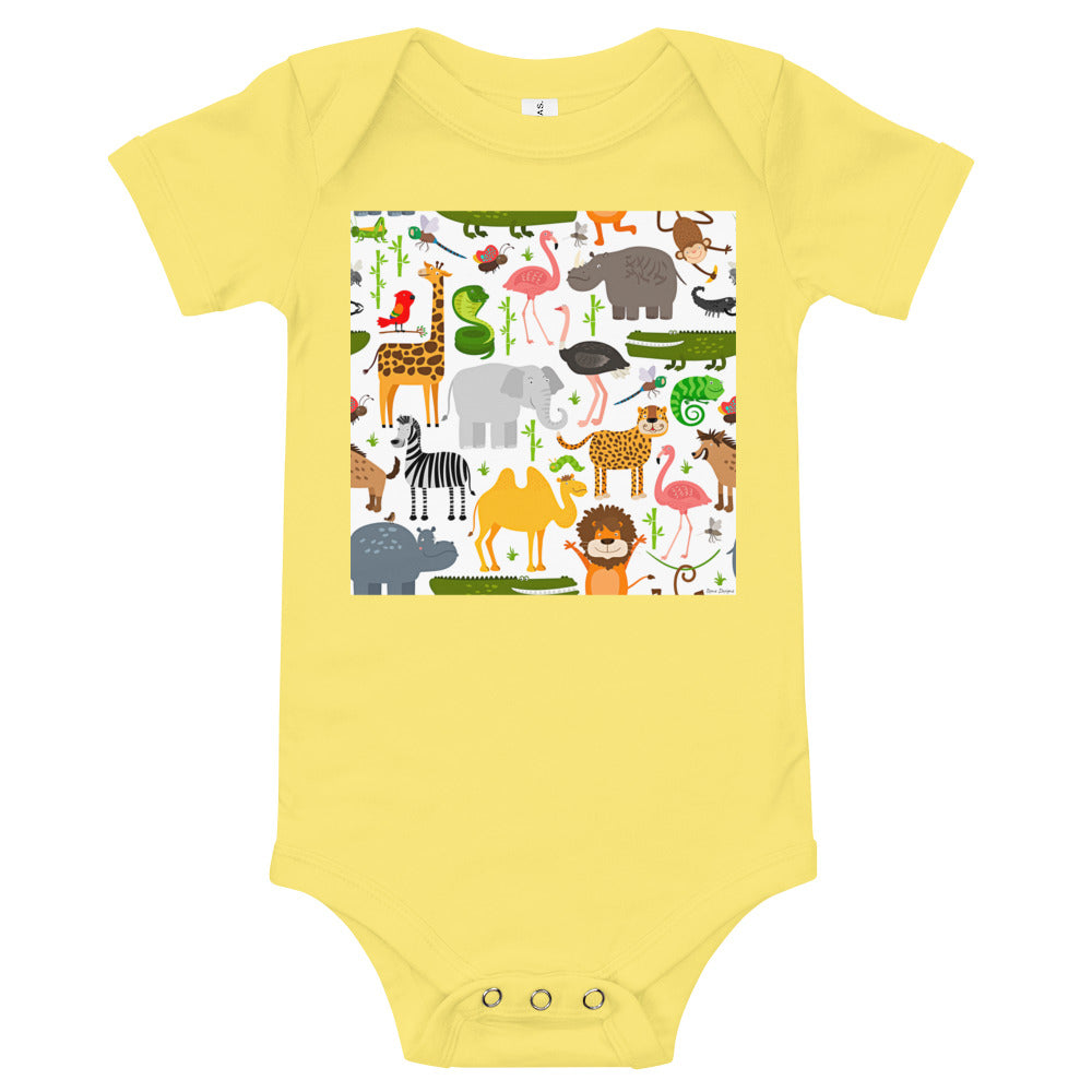 Light Soft Baby Bodysuit - You Animals!