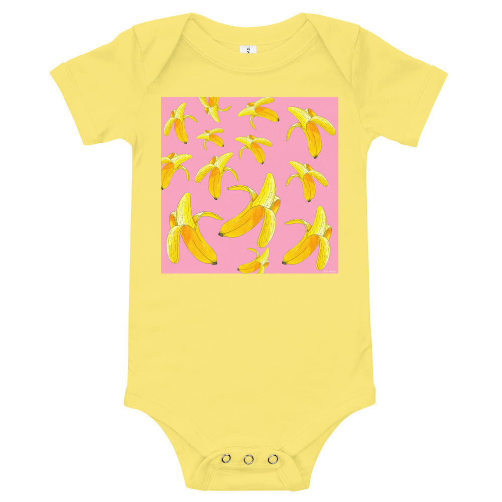 Light Soft Baby Bodysuit - Bananas