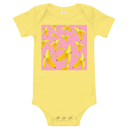 Light Soft Baby Bodysuit - Bananas