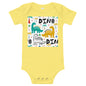 Light Soft Baby Bodysuit - Dinosaur Party