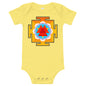 Light Soft Baby Bodysuit - Red & Yellow Yantra