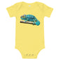 Light Soft Baby Bodysuit - Turquoise Chameleon