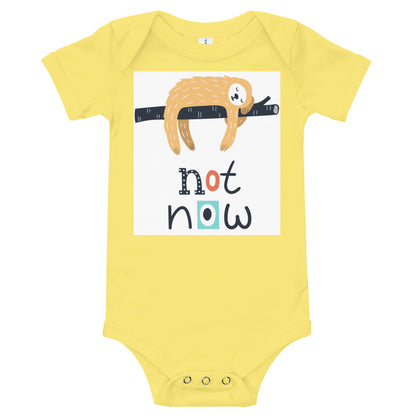 Soft Premium Baby Bodysuit - Not Now!
