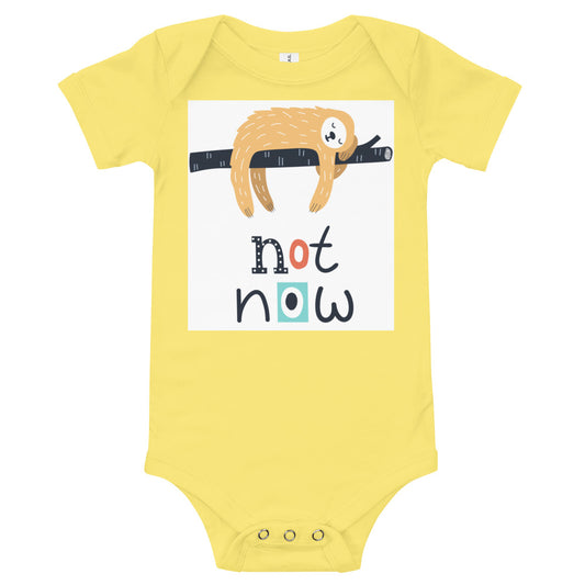 Soft Premium Baby Bodysuit - Not Now!