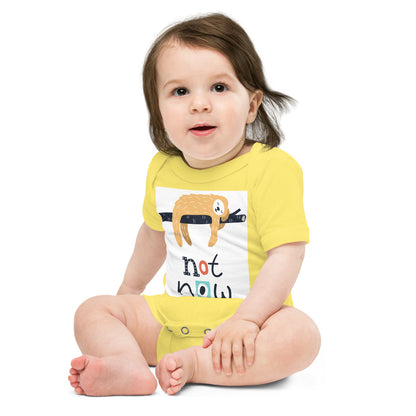 Soft Premium Baby Bodysuit - Not Now!