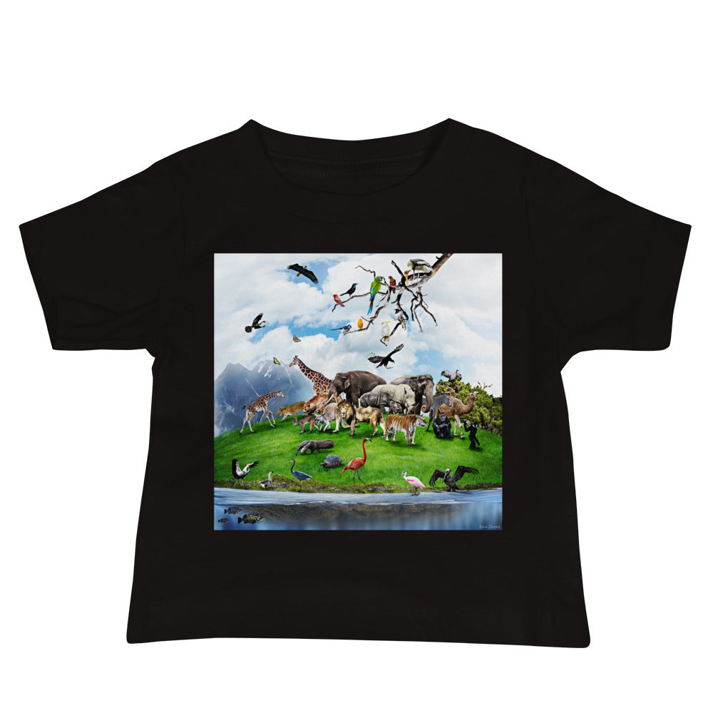 Baby Jersey Tee - Wild Animals #2